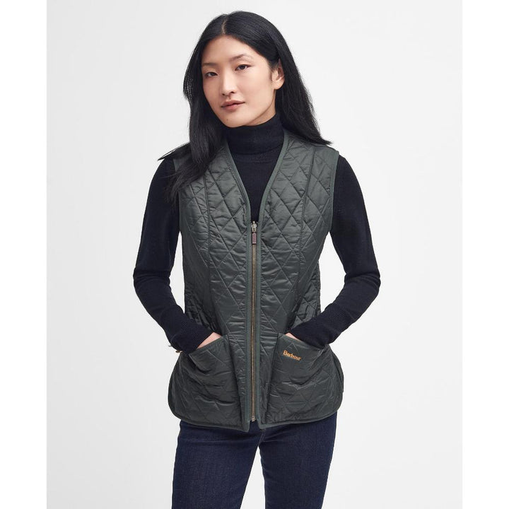 Barbour Gilet Fodera In Pile Betty Dark Olive Donna