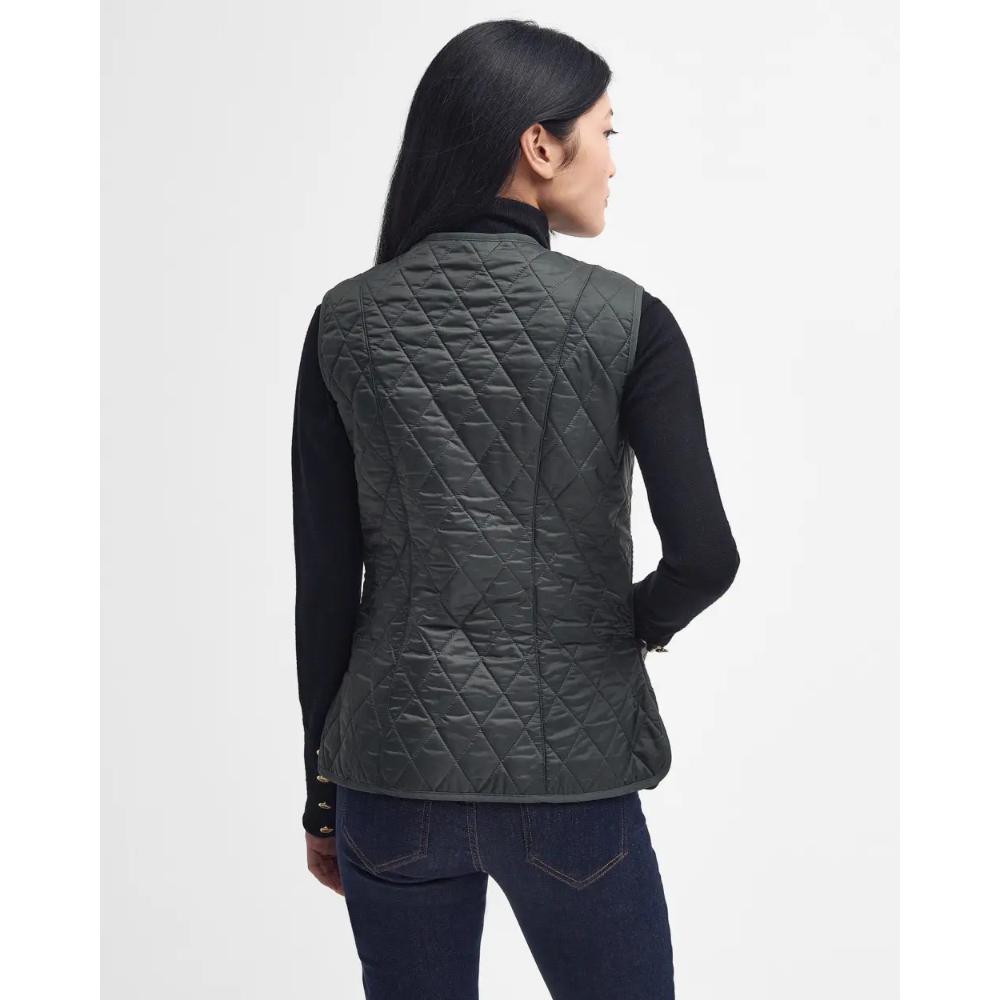 Barbour Gilet Fodera In Pile Betty Dark Olive Donna