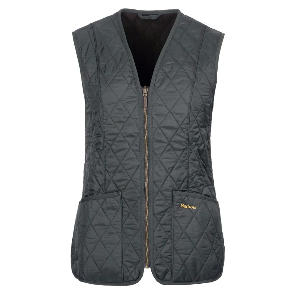 Barbour Gilet Fodera In Pile Betty Dark Olive Donna