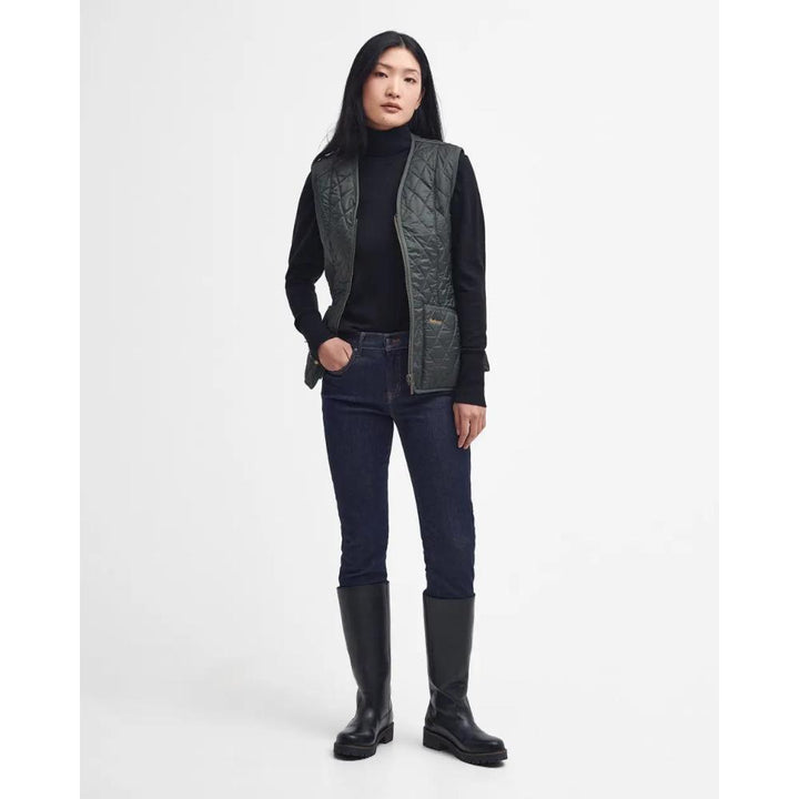 Barbour Gilet Fodera In Pile Betty Dark Olive Donna