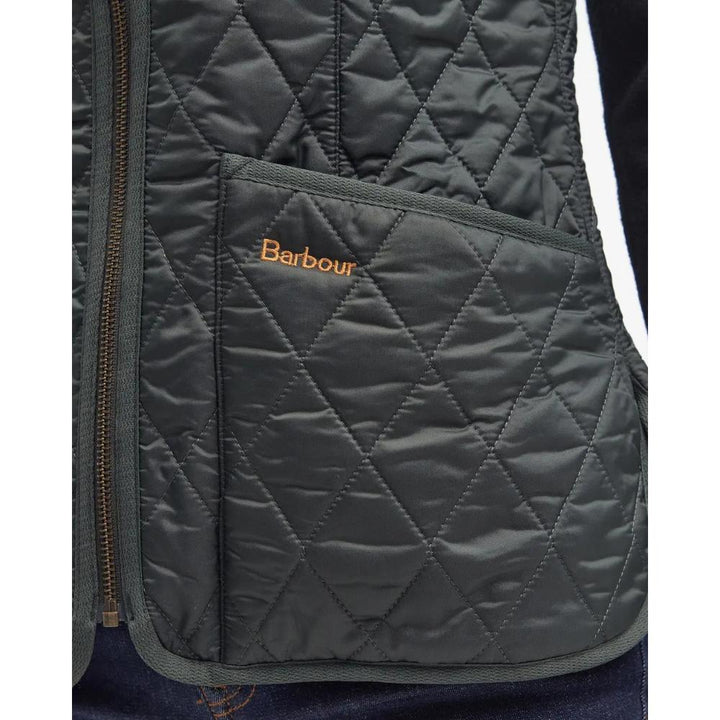Barbour Gilet Fodera In Pile Betty Dark Olive Donna