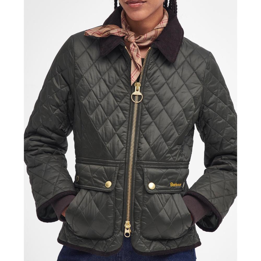 Barbour Giubbotto Fitted Beadnell Olive
