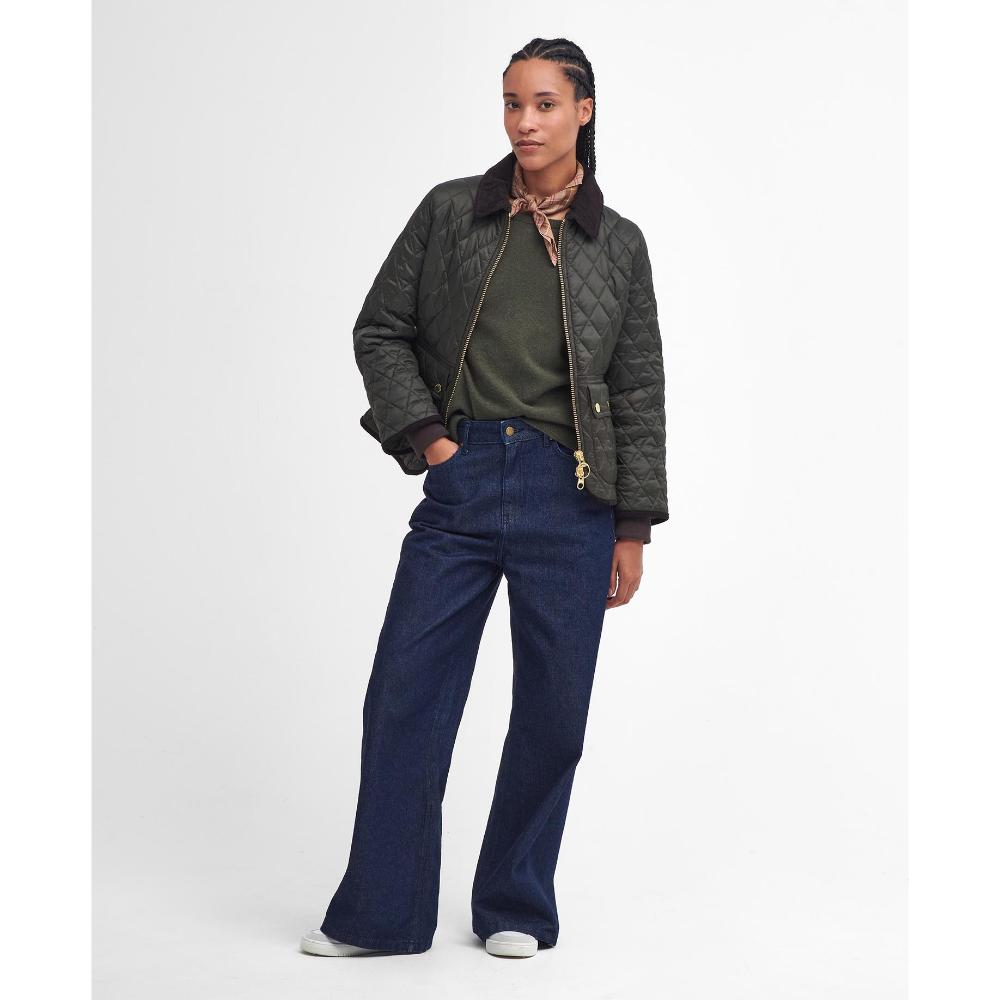 Barbour Giubbotto Fitted Beadnell Olive