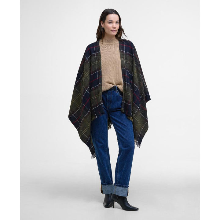 Barbour Scialle Staffin Tartan Serape Classic Donna