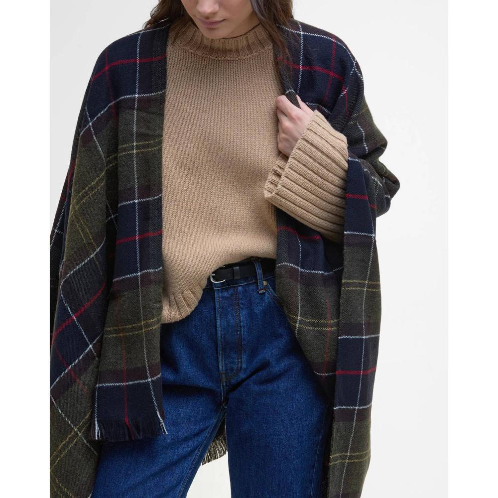 Barbour Scialle Staffin Tartan Serape Classic Donna