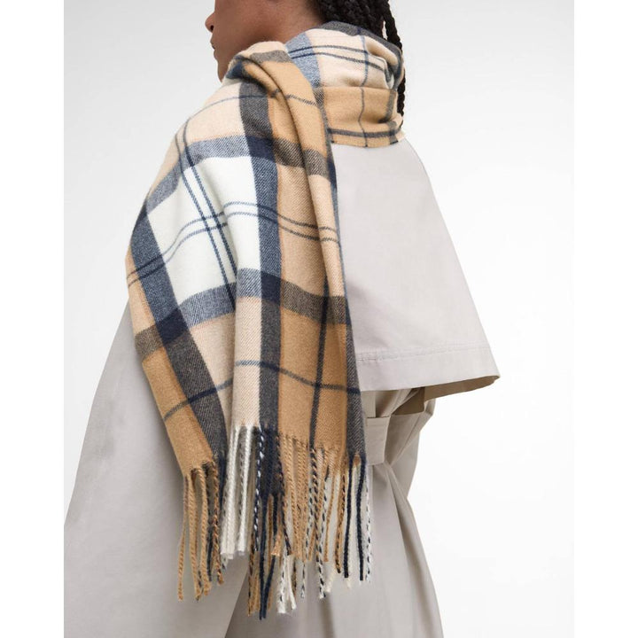 Barbour Mantella Stanway Hessian Navy Tartan Donna