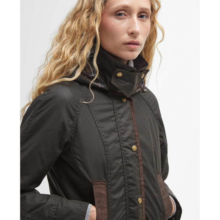 Barbour Giubbotto Bower Wax Olive