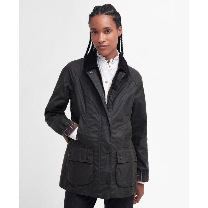 Barbour Giubbotto Beadnell Wax Olive
