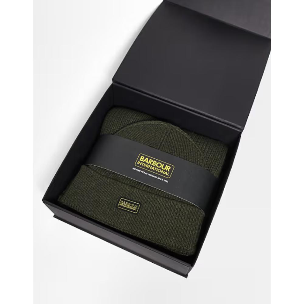 Barbour Set Regalo Berretto Sciarpa Sweeper Legacy Sage Uomo