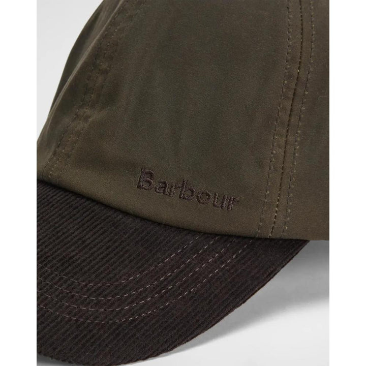 Barbour Cappellino Ashby Olive Brown Uomo