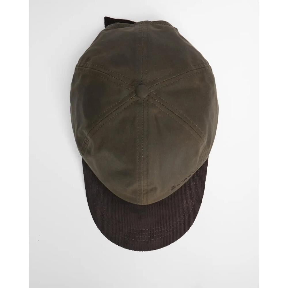 Barbour Cappellino Ashby Olive Brown Uomo