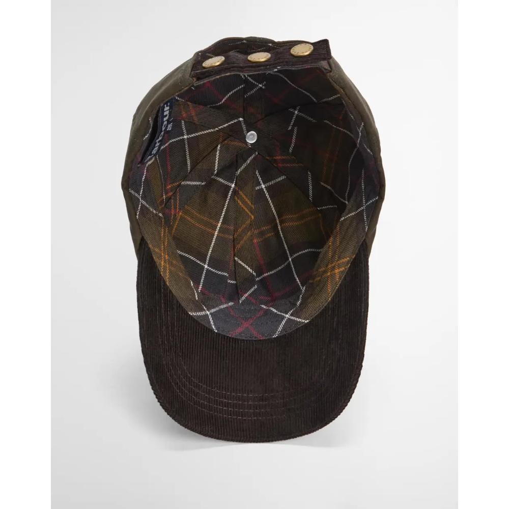 Barbour Cappellino Ashby Olive Brown Uomo