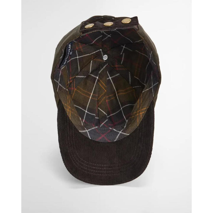 Barbour Cappellino Ashby Olive Brown Uomo