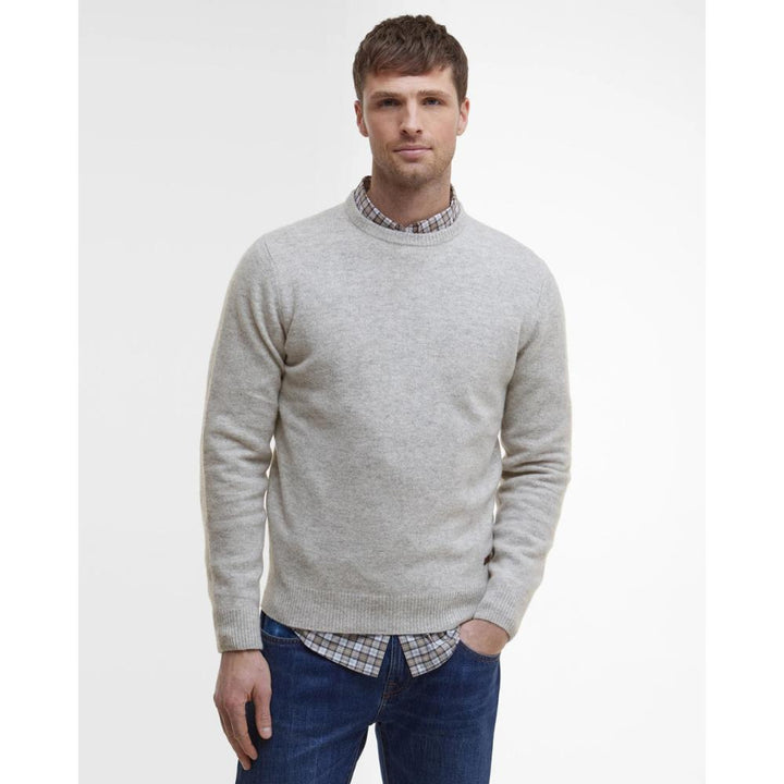 Barbour Maglione Essential Patch Light Grey