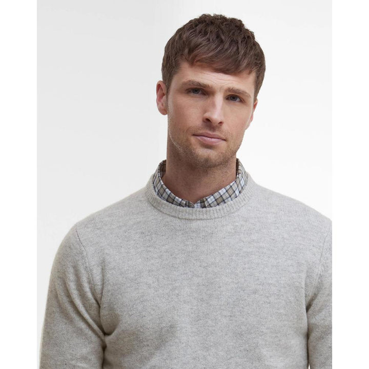Barbour Maglione Essential Patch Light Grey