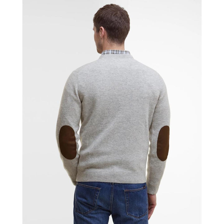 Barbour Maglione Essential Patch Light Grey