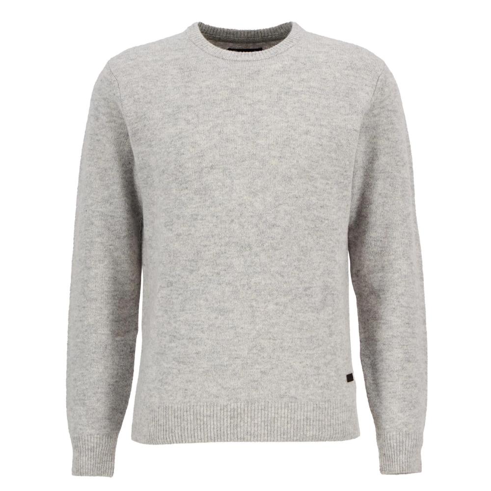 Barbour Maglione Essential Patch Light Grey