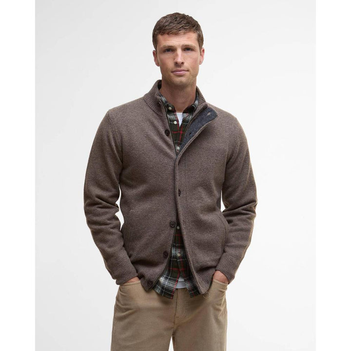 Barbour Maglione con zip Patch Dark Stone Uomo