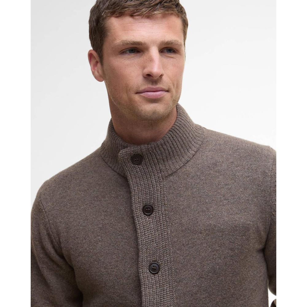 Barbour Maglione con zip Patch Dark Stone Uomo