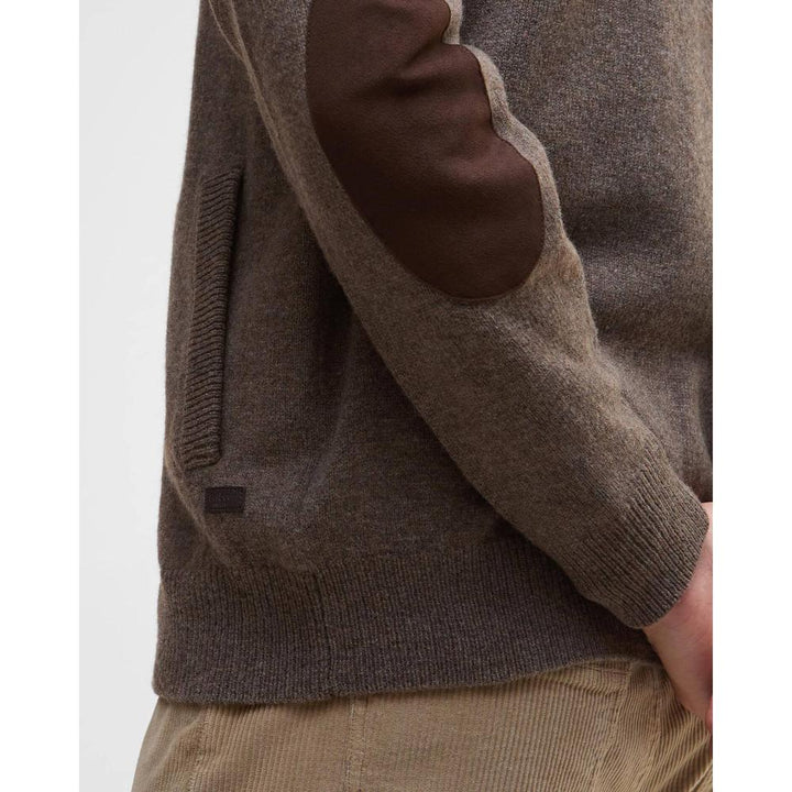 Barbour Maglione con zip Patch Dark Stone Uomo