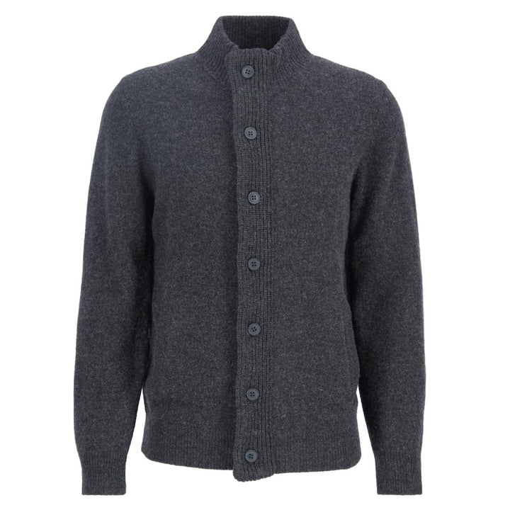 Barbour Maglione con zip Patch Charcoal Marl Uomo