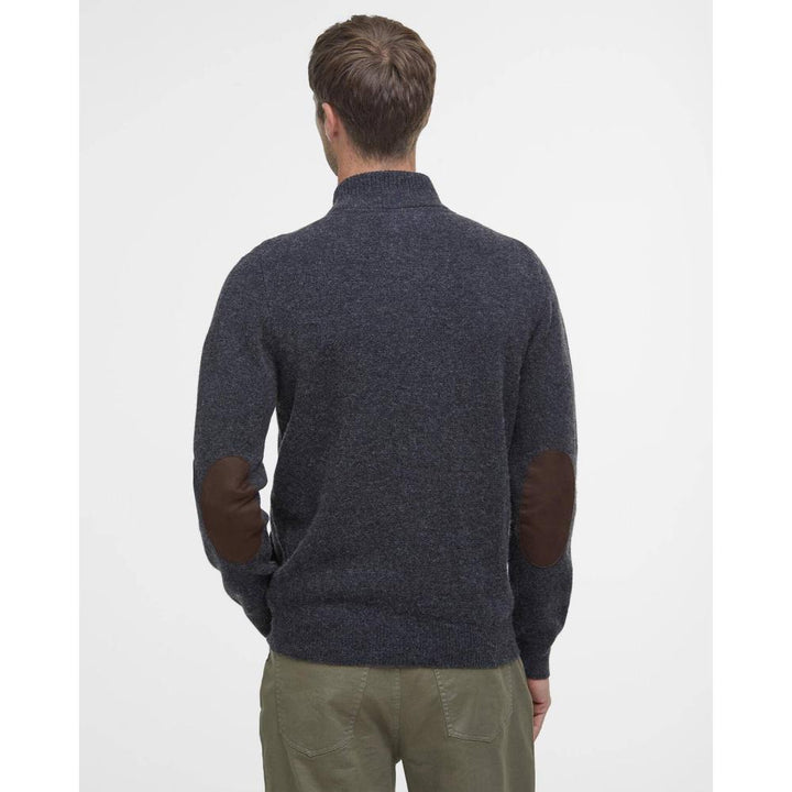 Barbour Maglione con zip Patch Charcoal Marl Uomo