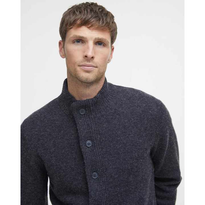 Barbour Maglione con zip Patch Charcoal Marl Uomo