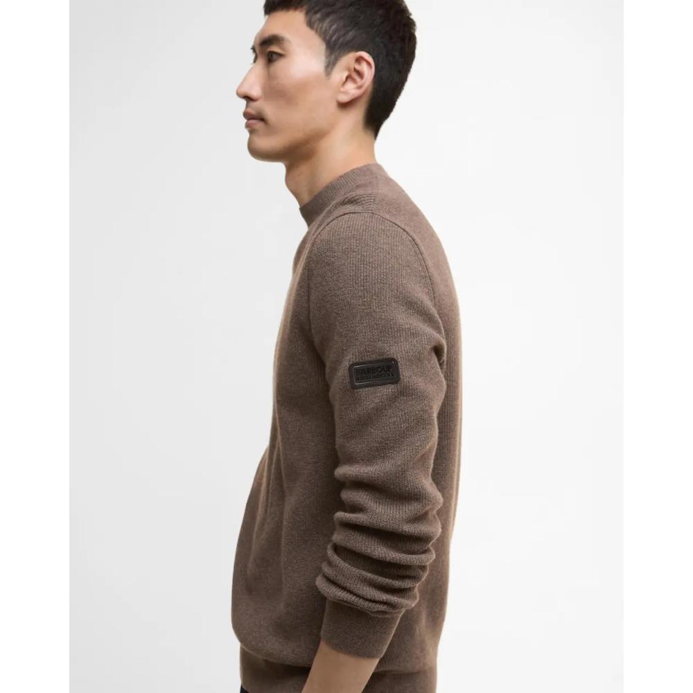 Barbour Maglione Girocollo Crawley Brindle Uomo