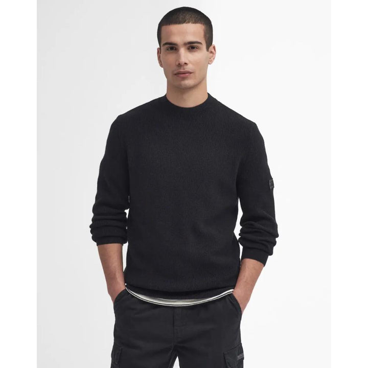 Barbour Maglione Girocollo Crawley Black Uomo