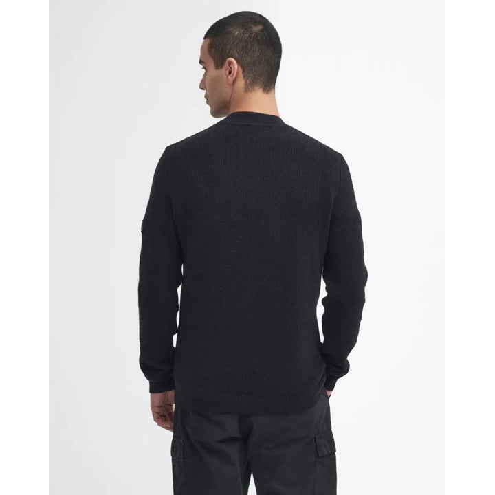 Barbour Maglione Girocollo Crawley Black Uomo