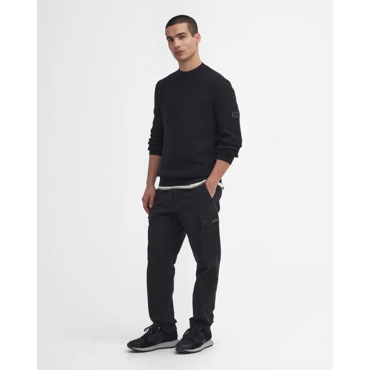 Barbour Maglione Girocollo Crawley Black Uomo