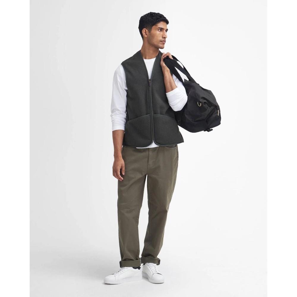 Barbour Gilet/fodera In Pile Caldo Con Cerniera Sage Uomo