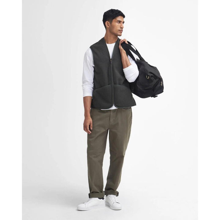 Barbour Gilet/fodera In Pile Caldo Con Cerniera Sage Uomo