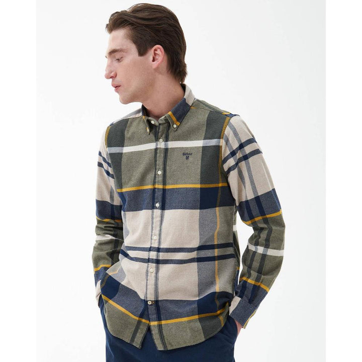 Barbour Camicia Iceloch Forest Mist Uomo