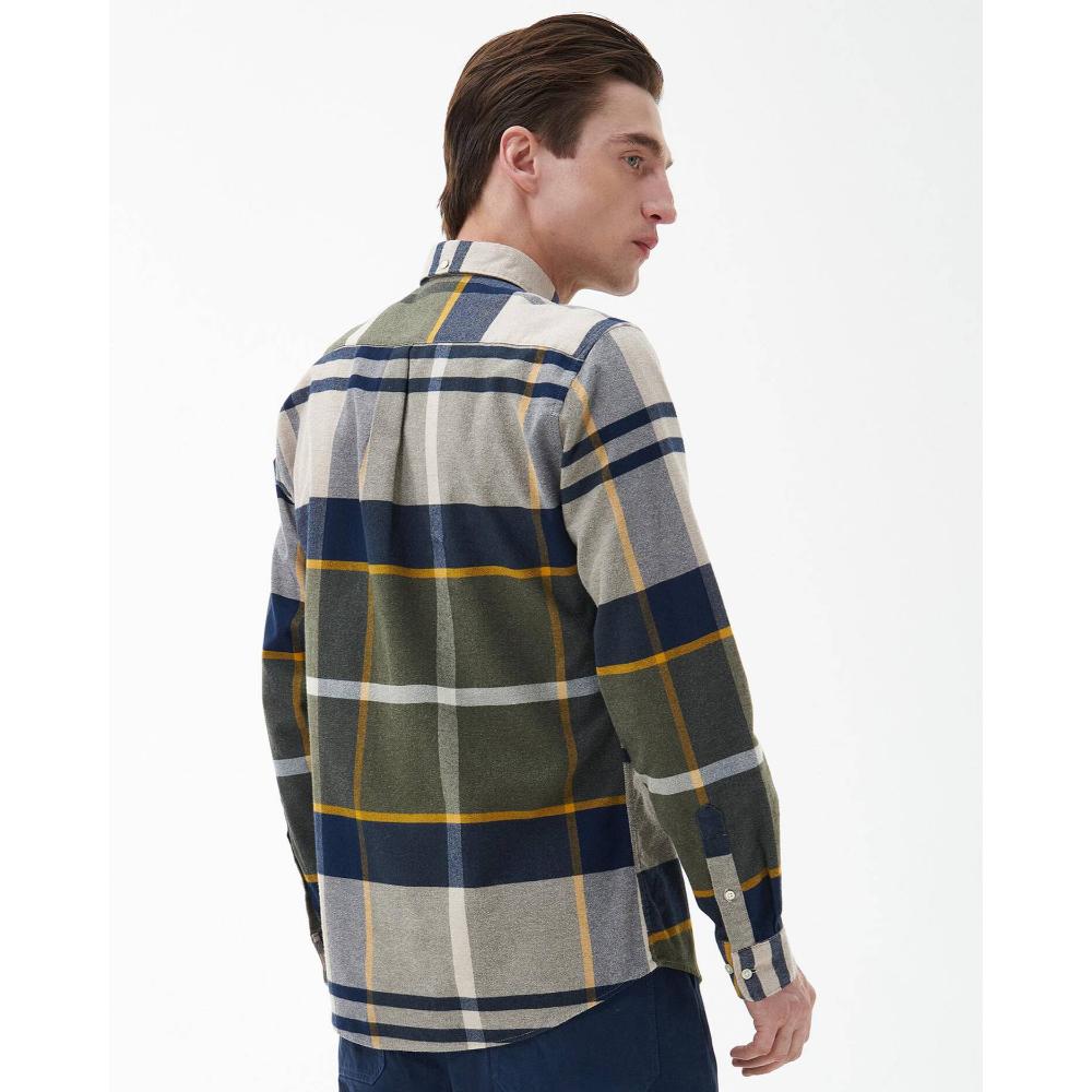 Barbour Camicia Iceloch Forest Mist Uomo