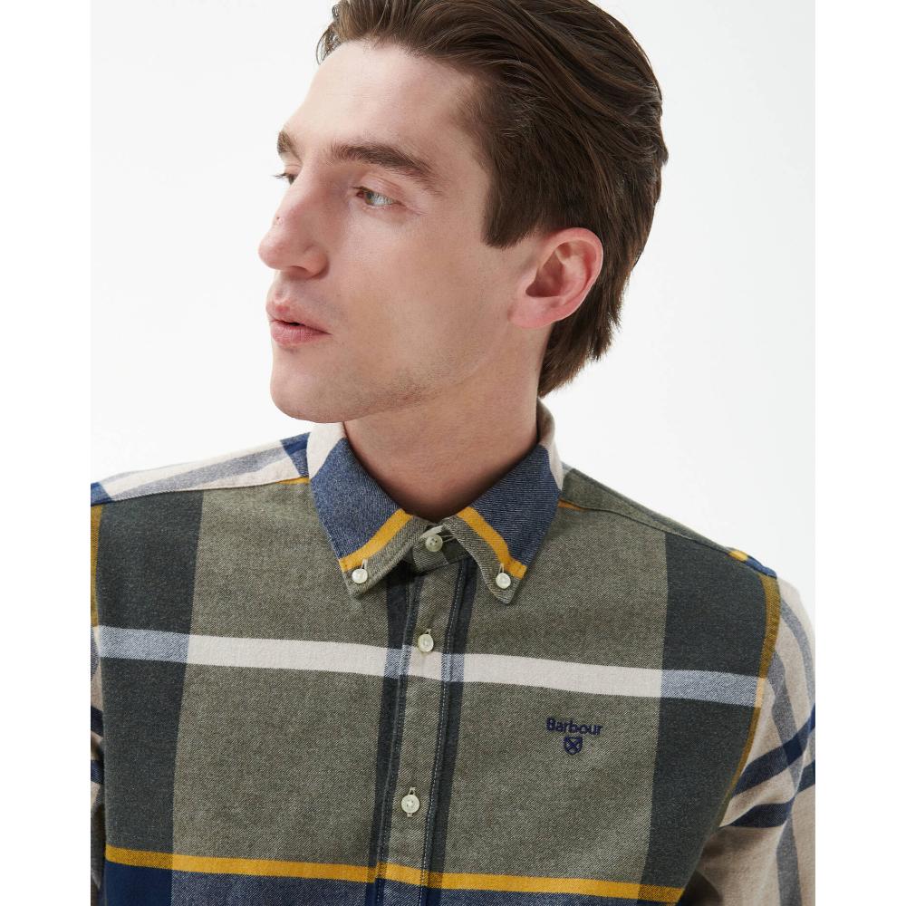 Barbour Camicia Iceloch Forest Mist Uomo