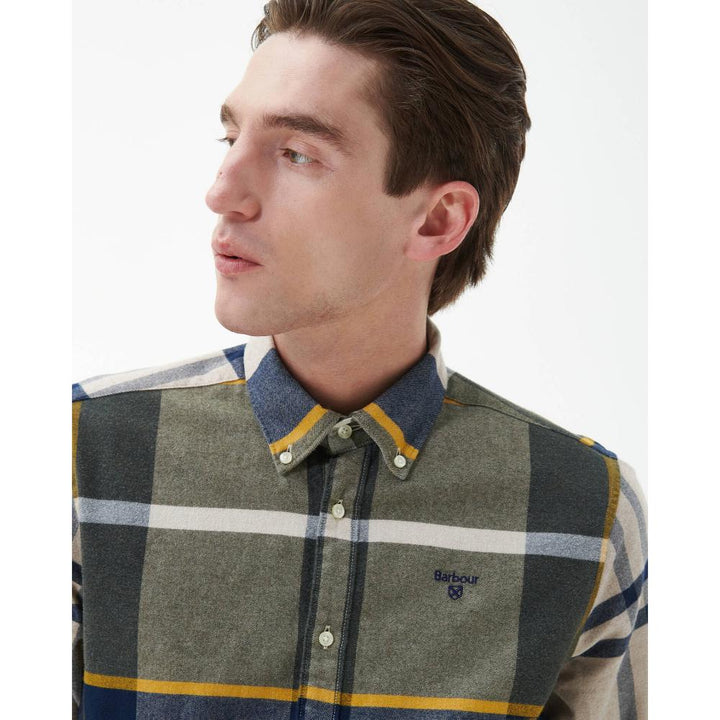 Barbour Camicia Iceloch Forest Mist Uomo