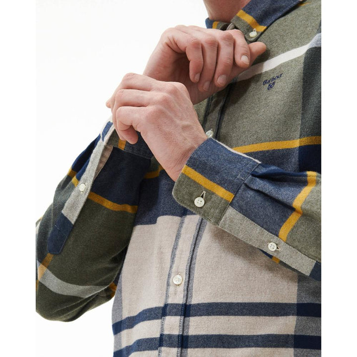 Barbour Camicia Iceloch Forest Mist Uomo