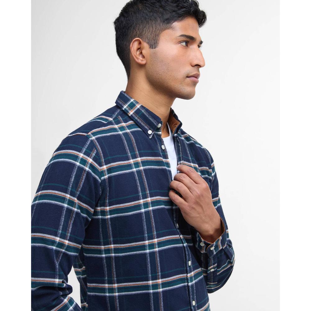 Barbour Camicia Ronan Inky Blue Uomo