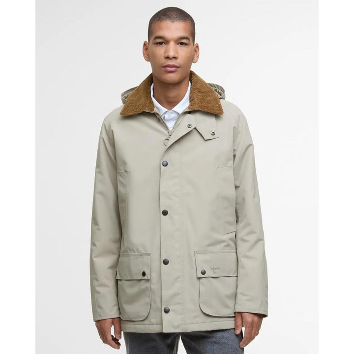 Barbour Giacca Winter Ashby Washed Stone Uomo