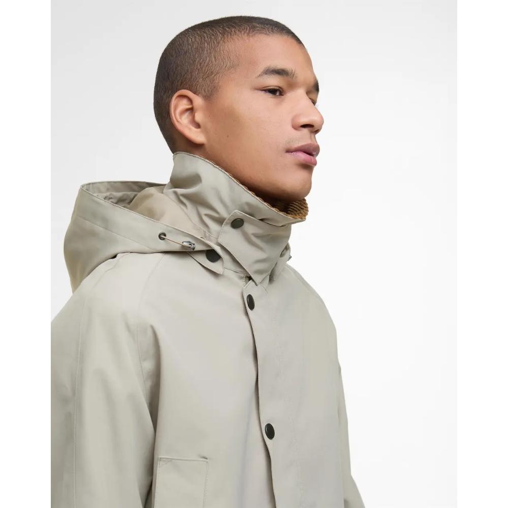 Barbour Giacca Winter Ashby Washed Stone Uomo