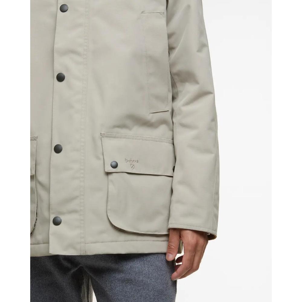 Barbour Giacca Winter Ashby Washed Stone Uomo