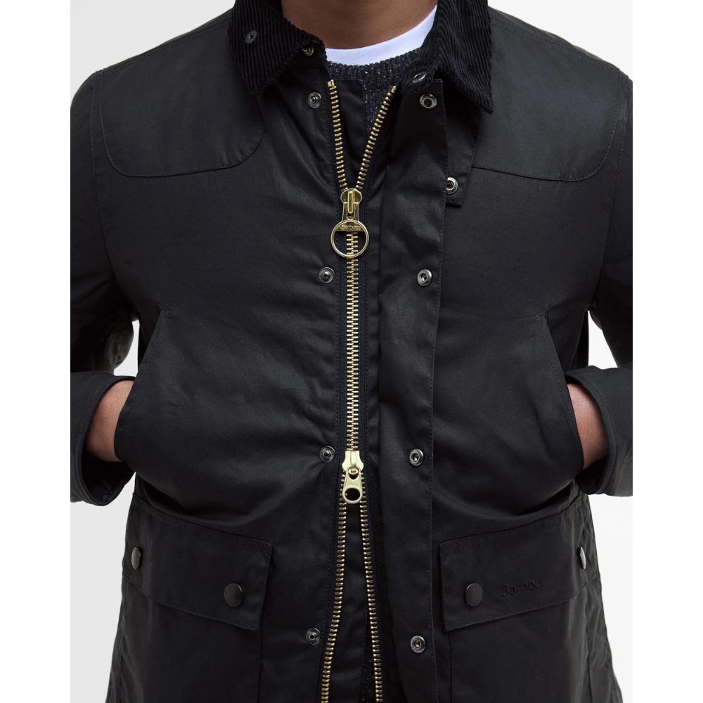 Barbour Giubbotto Reelin Wax Navy