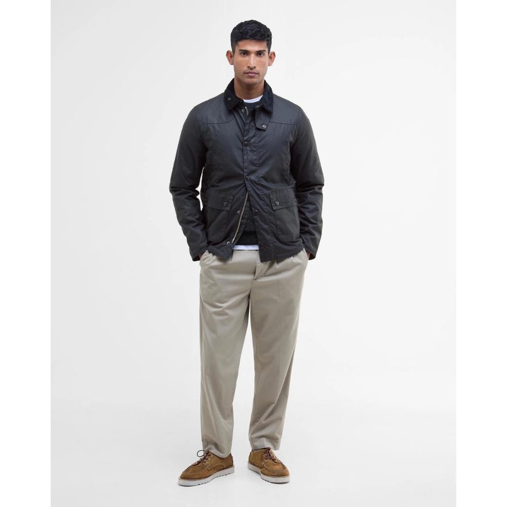 Barbour Giubbotto Reelin Wax Navy