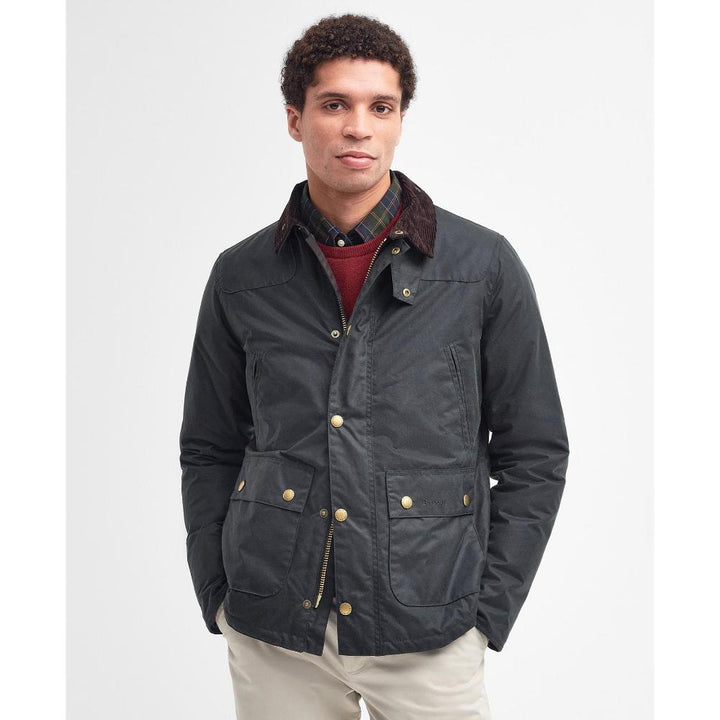 Barbour Giubbotto Reelin Wax Sage