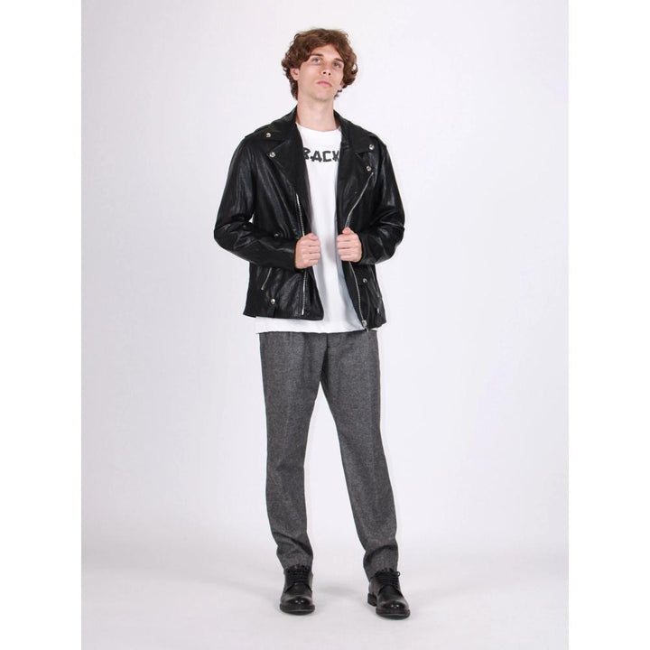 Berna Pantalone Classico Con Pinces Antracite Uomo