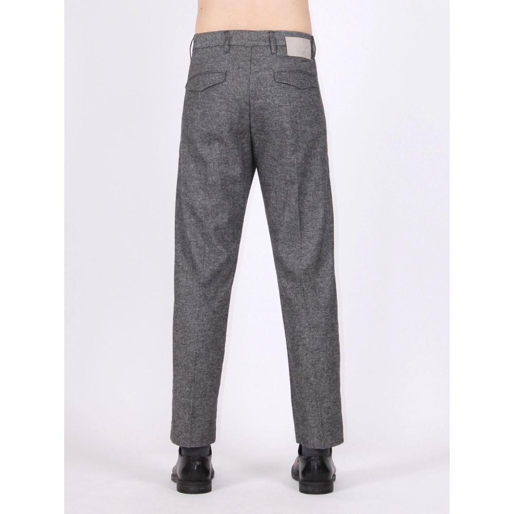 Berna Pantalone Classico Con Pinces Antracite Uomo