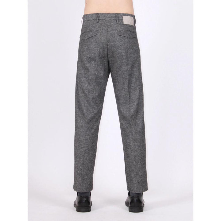 Berna Pantalone Classico Con Pinces Antracite Uomo