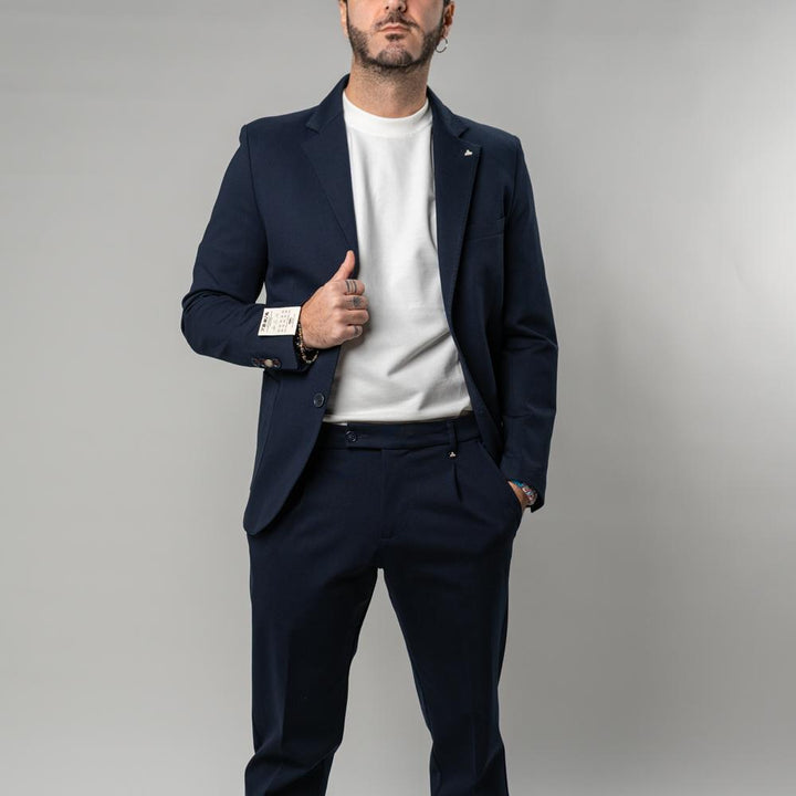 Berna Giacca Blazer Blu Uomo