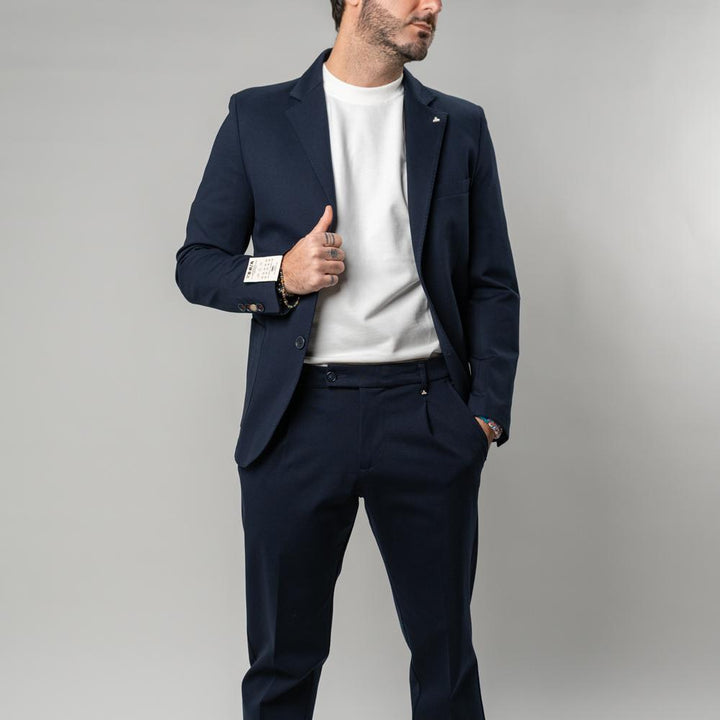 Berna Giacca Blazer Blu Uomo